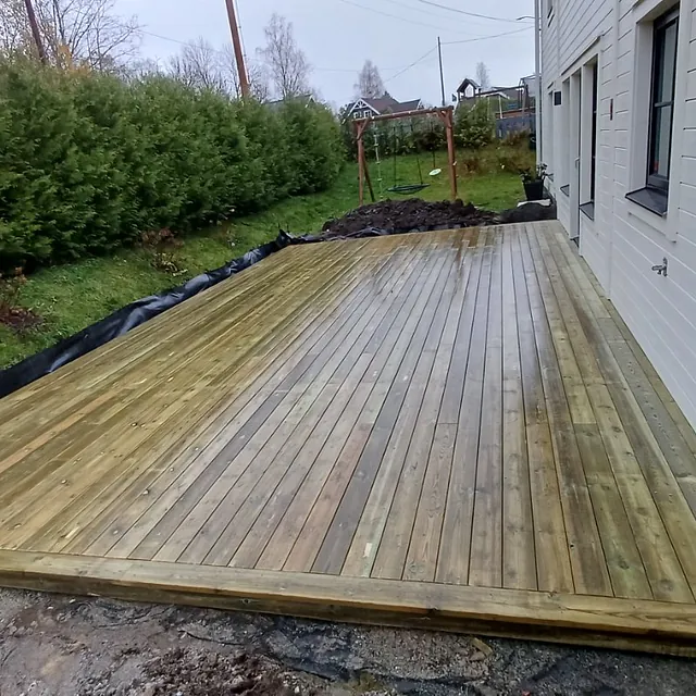 Nyoppført terrasse